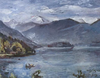 Walchensee, paisaje azul